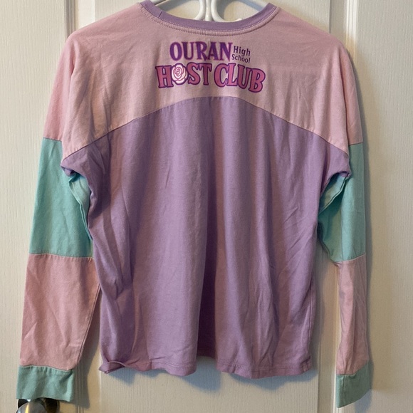 Ouran High School Host Club pastel colour-block Chibi long sleeve t-shirt - Picture 3 of 3
